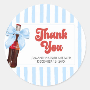 Sticker Rond Elle est prête à faire Bébé Shower Rond
