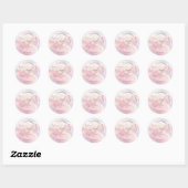 Sticker Rond Elle est sur un nuage pour enterrement de vie de j (Feuille)