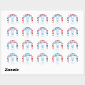 Sticker Rond Elle est un atout Bachelorette (Feuille)