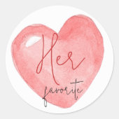 Sticker Rond Elle, La sienne, Notre Fête des mariées préférée M (Devant)