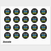 Sticker Rond Elle Persista Elizabeth Warren (Feuille)