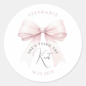 Sticker Rond Elle se marie Fête de mariage (Devant)