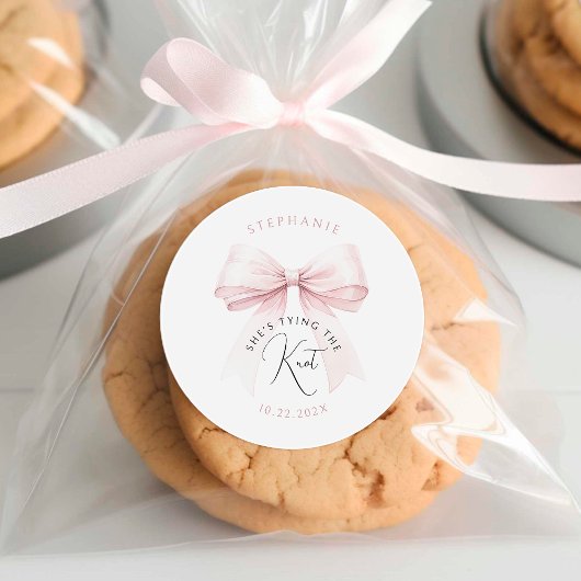 Sticker Rond Elle se marie Fête de mariage