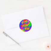 Sticker Rond Elle Ses Pronononounes Rainbow Tie Dye (Enveloppe)