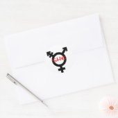 Sticker Rond Elle Transgenre (Enveloppe)