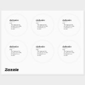 STICKER ROND ELLEBONIQUES (Feuille)