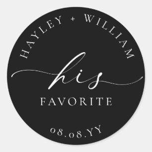 Sticker Rond Ellesmere Black Son favori