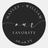 Sticker Rond Ellesmere Notre Préféré (Devant)