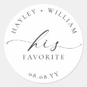 Sticker Rond Ellesmere Son Favori (Devant)