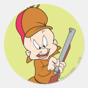 Sticker Rond ELMER FUDD™ Prêt à chasser