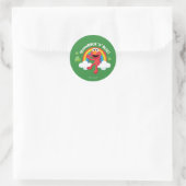 Sticker Rond Elmo | Arc en arc-en-ciel shamrock 'n' (Sac)