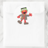 Sticker Rond Elmo | Déguisement de Frankenstein (Sac)