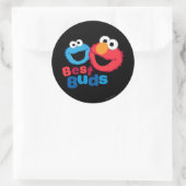 Sticker Rond Elmo et Cookie Besties (Sac)
