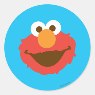 Sticker Rond Elmo Face