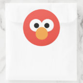 Sticker Rond Elmo Gros Visage (Sac)