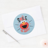 Sticker Rond Elmo Happy Smile (Enveloppe)