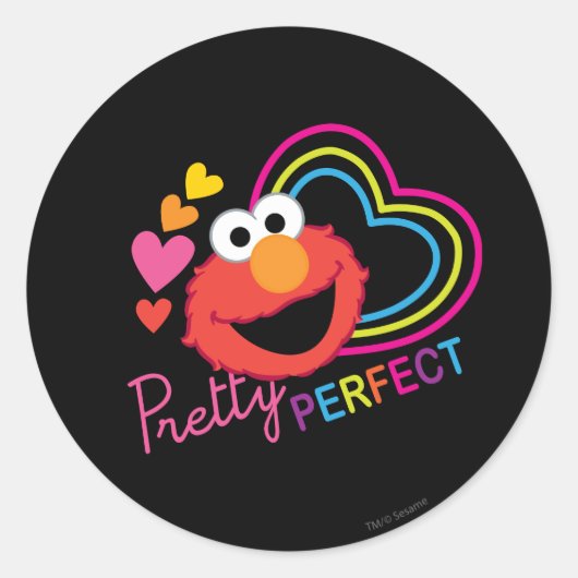 Sticker Rond Elmo Plutôt Parfait (Devant)