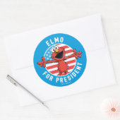 Sticker Rond Elmo président - Drapeau (Enveloppe)