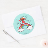 Sticker Rond Elmo Rainbow Doodley Graphic (Enveloppe)