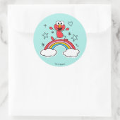 Sticker Rond Elmo Rainbow Doodley Graphic (Sac)