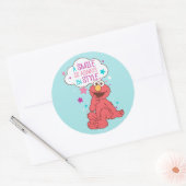 Sticker Rond Elmo | Un sourire est toujours dans le style (Enveloppe)