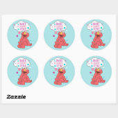 Sticker Rond Elmo | Un sourire est toujours dans le style (Feuille)