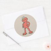 Sticker Rond Elmo Vintage (Enveloppe)
