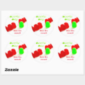 Sticker Rond Éloignez-vous de la motivation de la foule (Feuille)