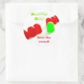 Sticker Rond Éloignez-vous de la motivation de la foule (Sac)