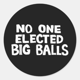 Sticker Rond Élu Big Anti Trump