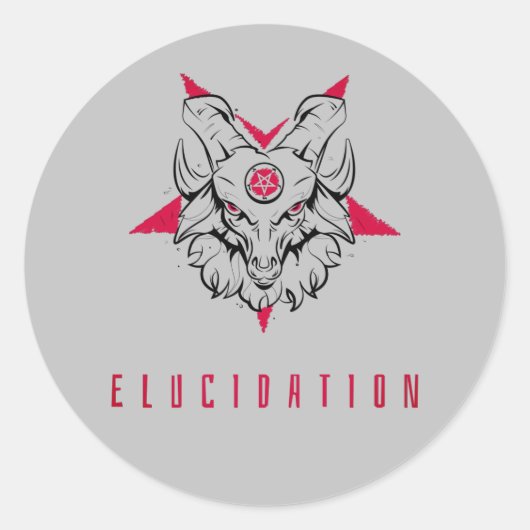 Sticker Rond Elucidation - Porte-lumière (Devant)