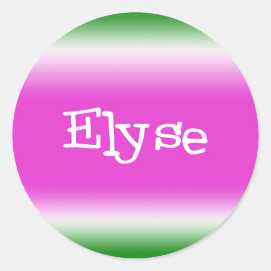 Sticker Rond Elyse (Devant)