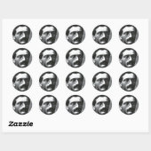 Sticker Rond Emanuel Lasker (Feuille)