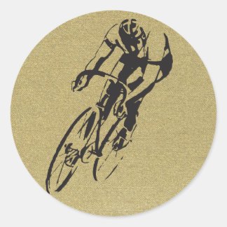Sticker Rond Emballage de bicyclette