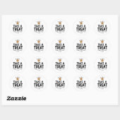 Sticker Rond Emballage de biscuits pour les friandises d'annive (Feuille)