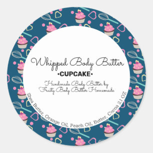 Sticker Rond Emballage et marquage de bain de beurre à senteur 