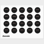 Sticker Rond Embalmer Death Profession Funeral Director Don (Feuille)