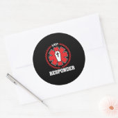Sticker Rond Embalmer Funeral Mortician Poison Last Responder F (Enveloppe)