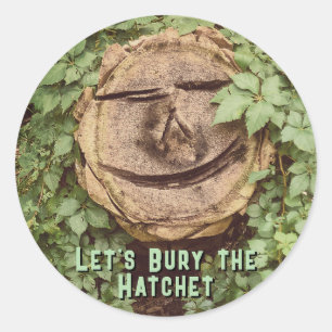 Sticker Rond "Embarquons la hache"