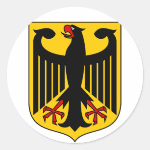 Sticker Rond emblème allemand