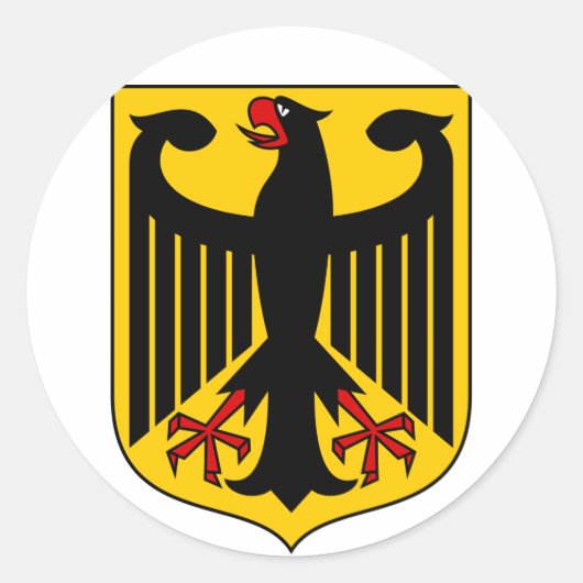 Sticker Rond emblème allemand (Devant)
