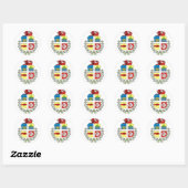 Sticker Rond emblème aruba (Feuille)