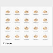 Sticker Rond Emblème australien (Feuille)