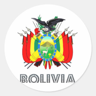 Sticker Rond Emblème bolivien