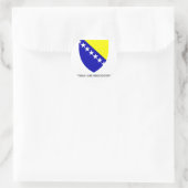 Sticker Rond Emblème bosniaque (Sac)