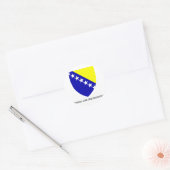 Sticker Rond Emblème bosniaque (Enveloppe)