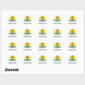 Sticker Rond Emblème bulgare (Feuille)