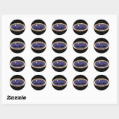 Sticker Rond Emblème BWCA (Feuille)
