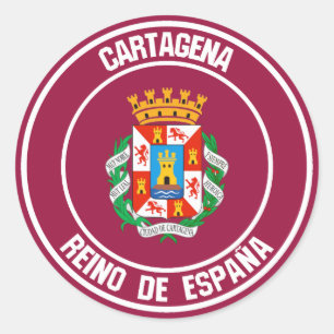 Sticker Rond Emblème de Carthagène