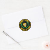 Sticker Rond Emblème de Chypre (Enveloppe)